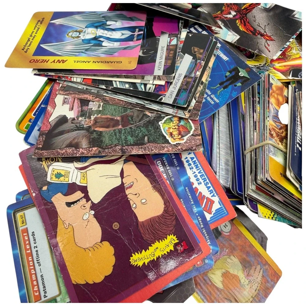 Mixed Lot Trading Cards Marvel Valiant DC‎ Pokemon Digimon Image Impel Skybox